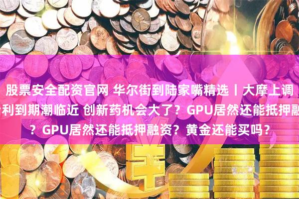 股票安全配资官网 华尔街到陆家嘴精选丨大摩上调多家银行目标价！专利到期潮临近 创新药机会大了？GPU居然还能抵押融资？黄金还能买吗？