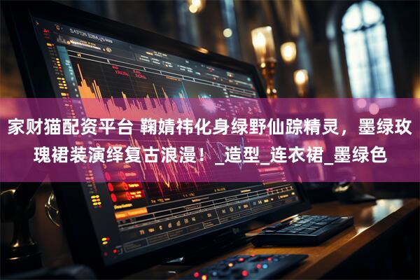 家财猫配资平台 鞠婧祎化身绿野仙踪精灵，墨绿玫瑰裙装演绎复古浪漫！_造型_连衣裙_墨绿色